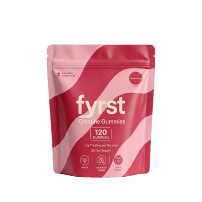 fyrst Sour Watermelon Creatine Gummies – Pouch, Melonen-Pink Farbwelt